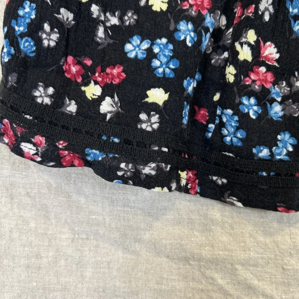 Abercrombie Kids Girls Skirt Floral Black Lined Size 13/14